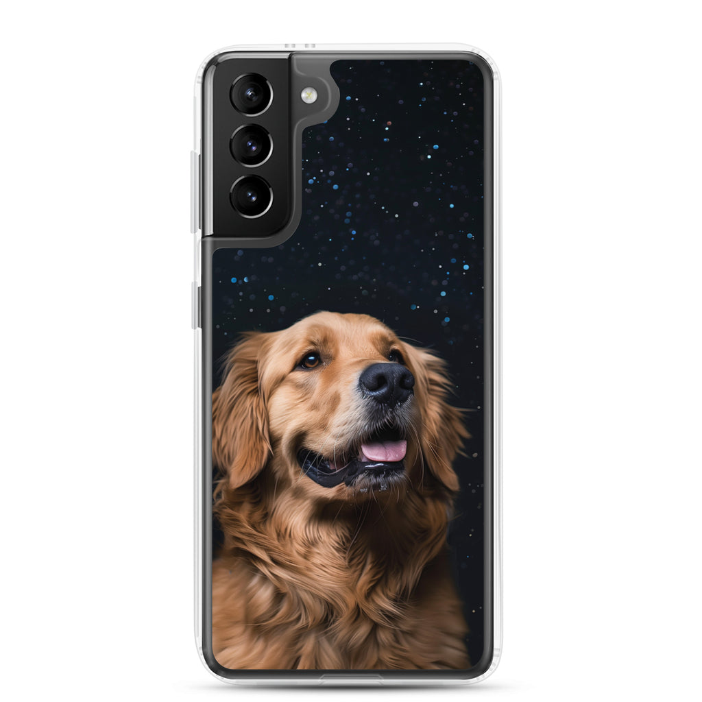 Golden Retriever Starry Night Clear Case for Samsung®