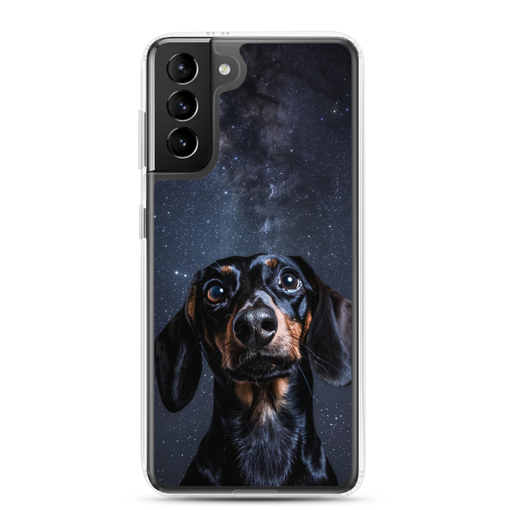 Dachshund Starry Night Clear Case for Samsung®