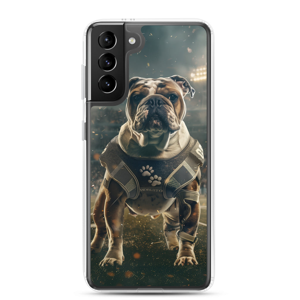 Bulldog Football-Themed Clear Case for Samsung®