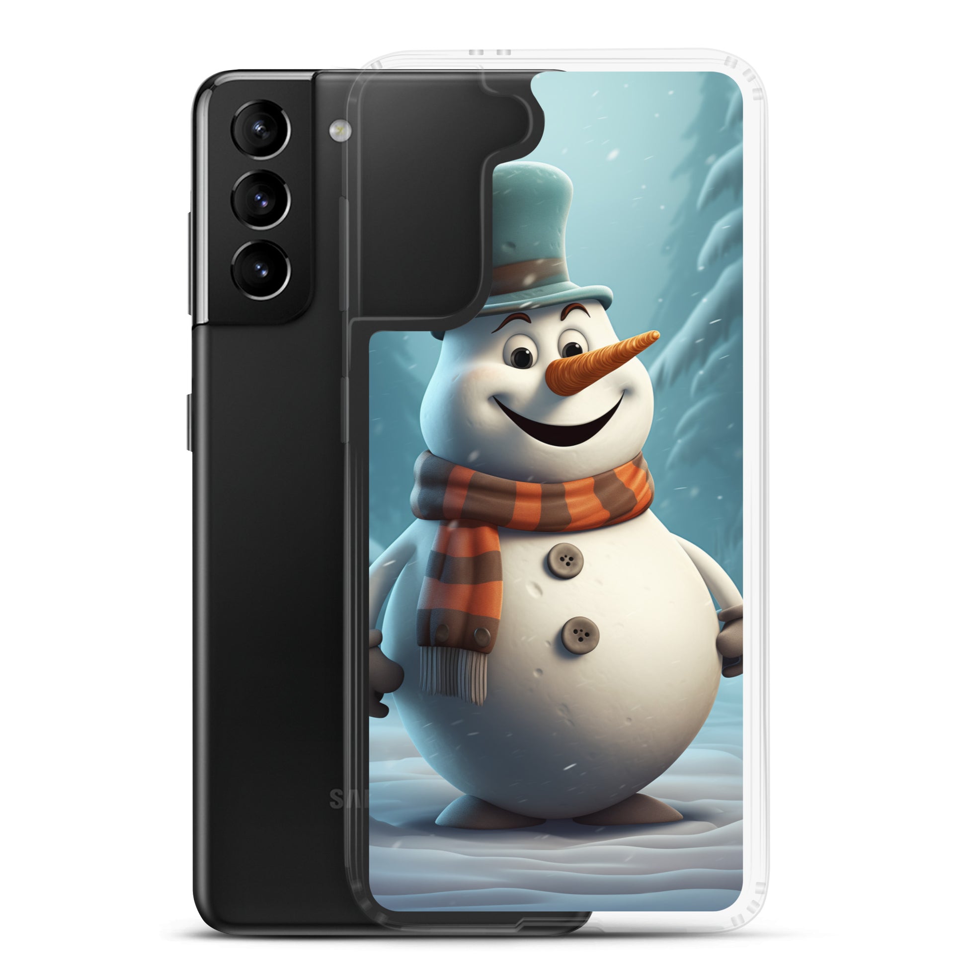 Snowman Gray Clear Case for Samsung®