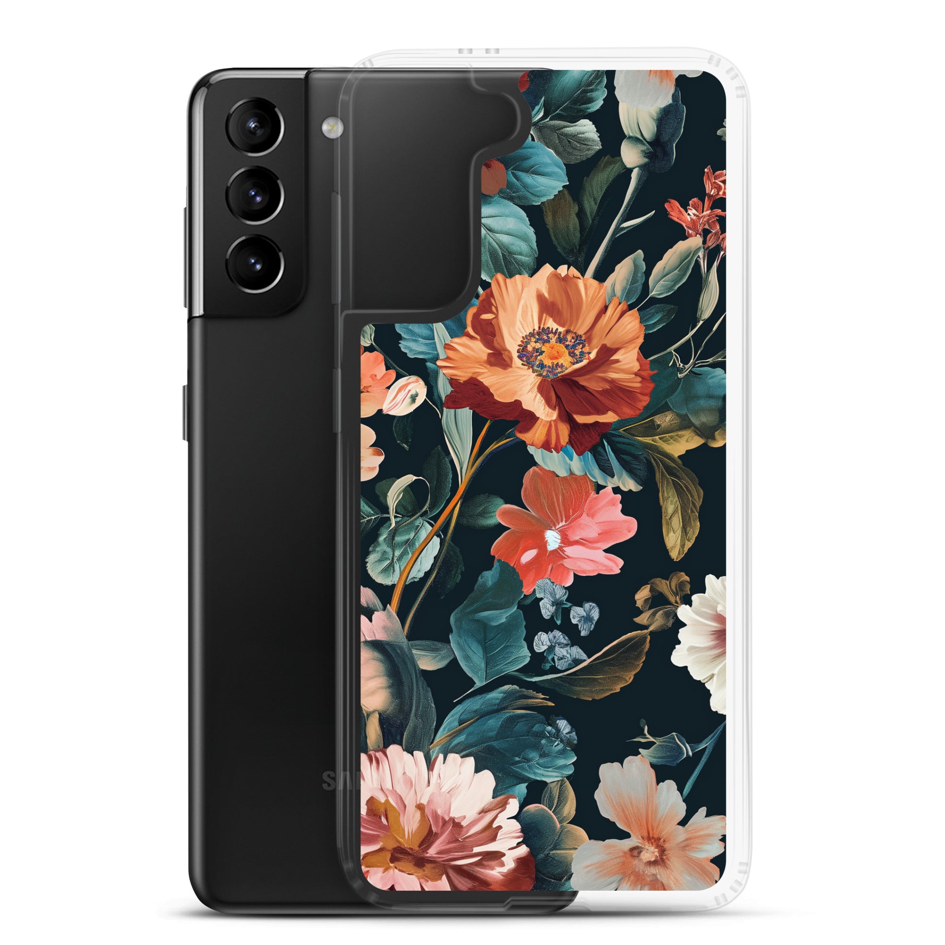 Flower Golden Clear Case for Samsung®