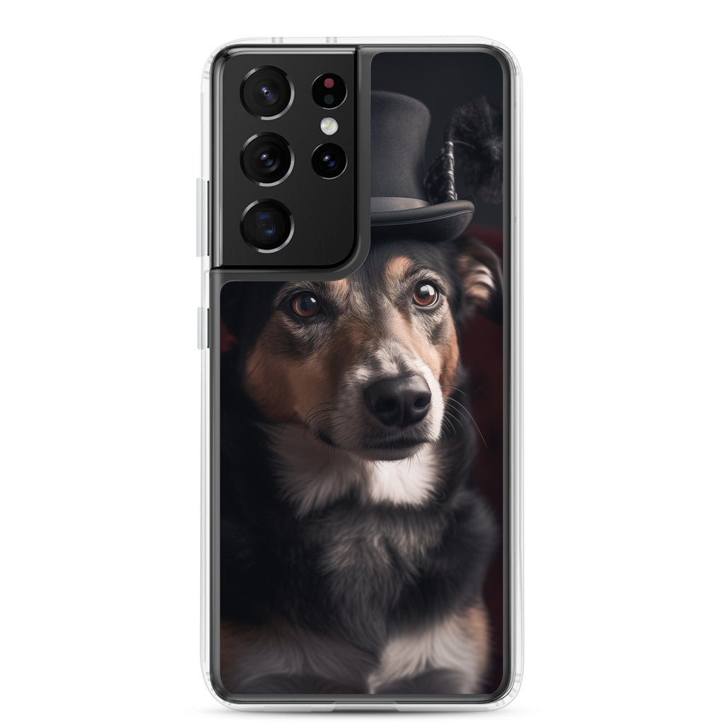 Top Hat Dog B Clear Case for Samsung®