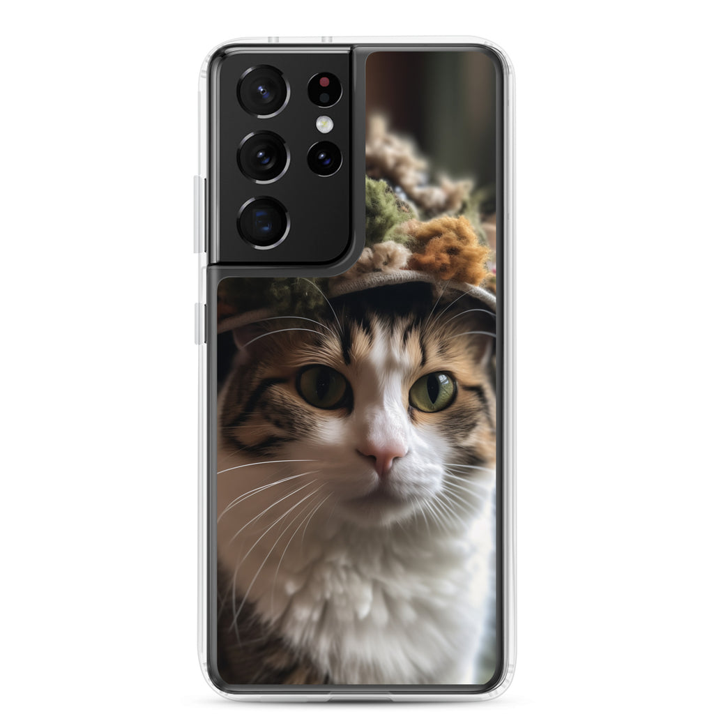 Cat Hat E Clear Case for Samsung®