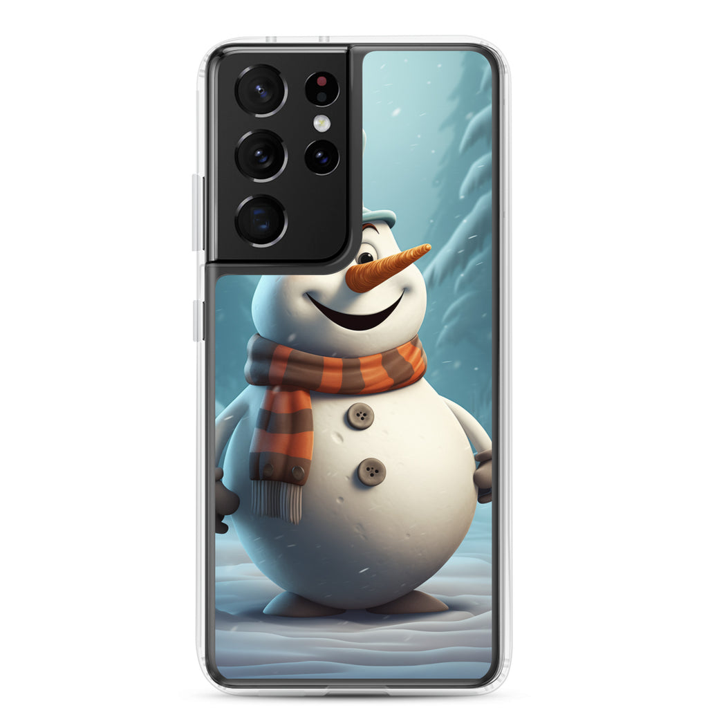 Snowman Gray Clear Case for Samsung®