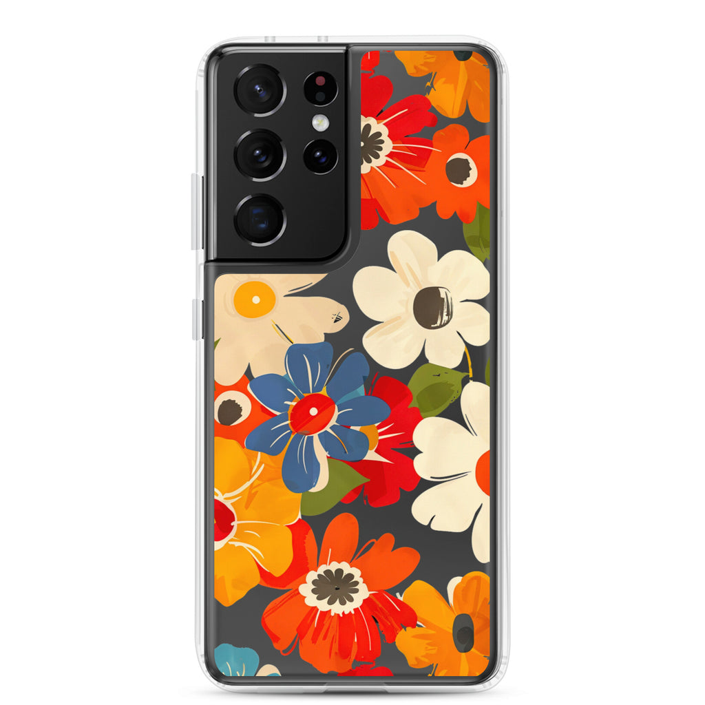 Floral Symphony B Clear Case for Samsung®