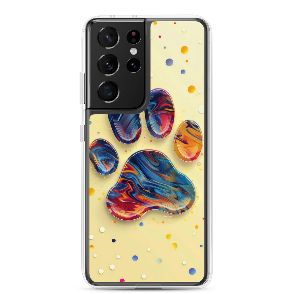 Artistic PawPrints Aurora Clear Case for Samsung®