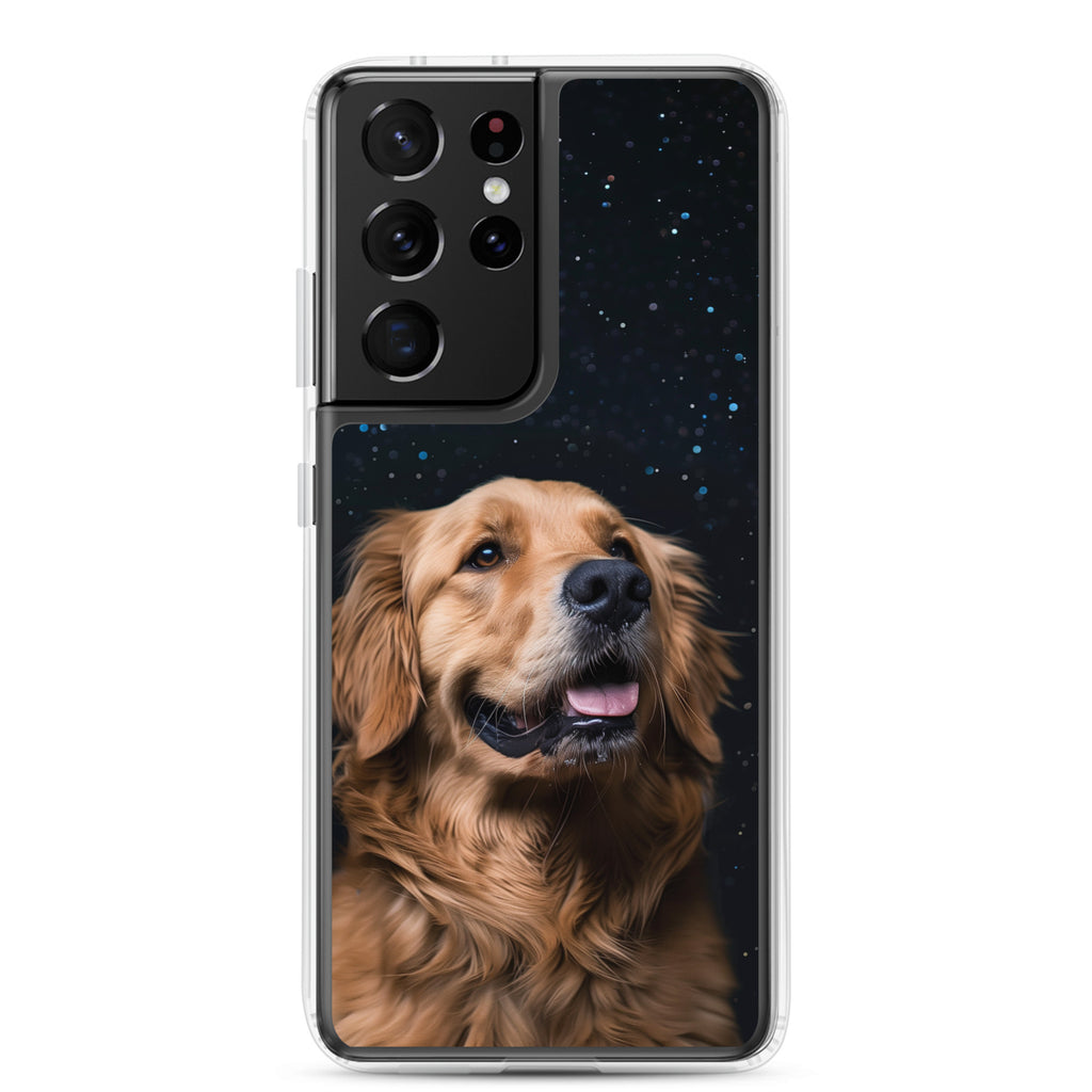 Golden Retriever Starry Night Clear Case for Samsung®