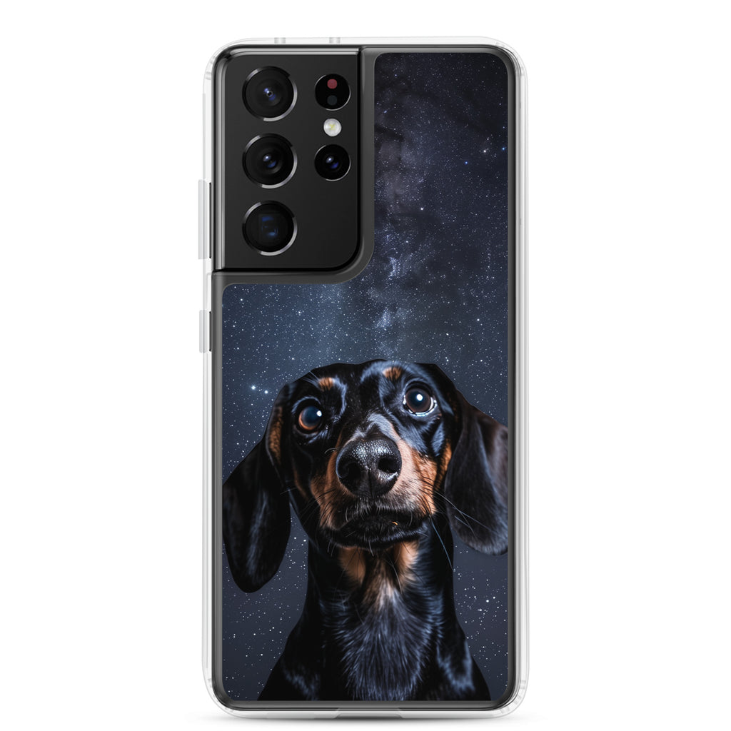 Dachshund Starry Night Clear Case for Samsung®