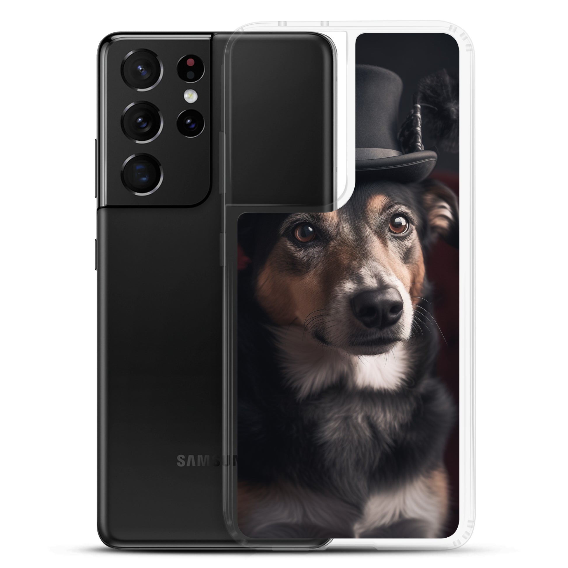 Top Hat Dog B Clear Case for Samsung®