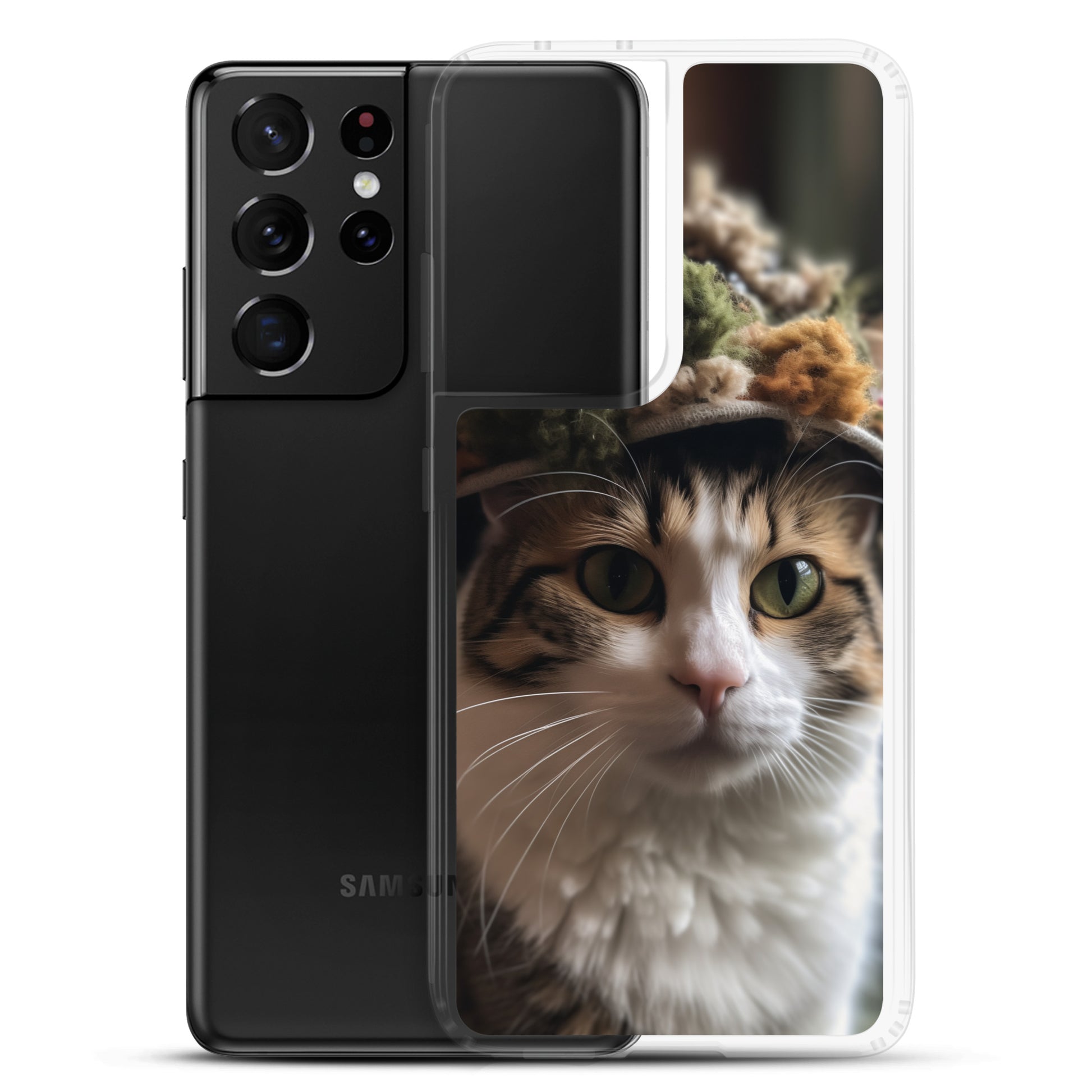Cat Hat E Clear Case for Samsung®