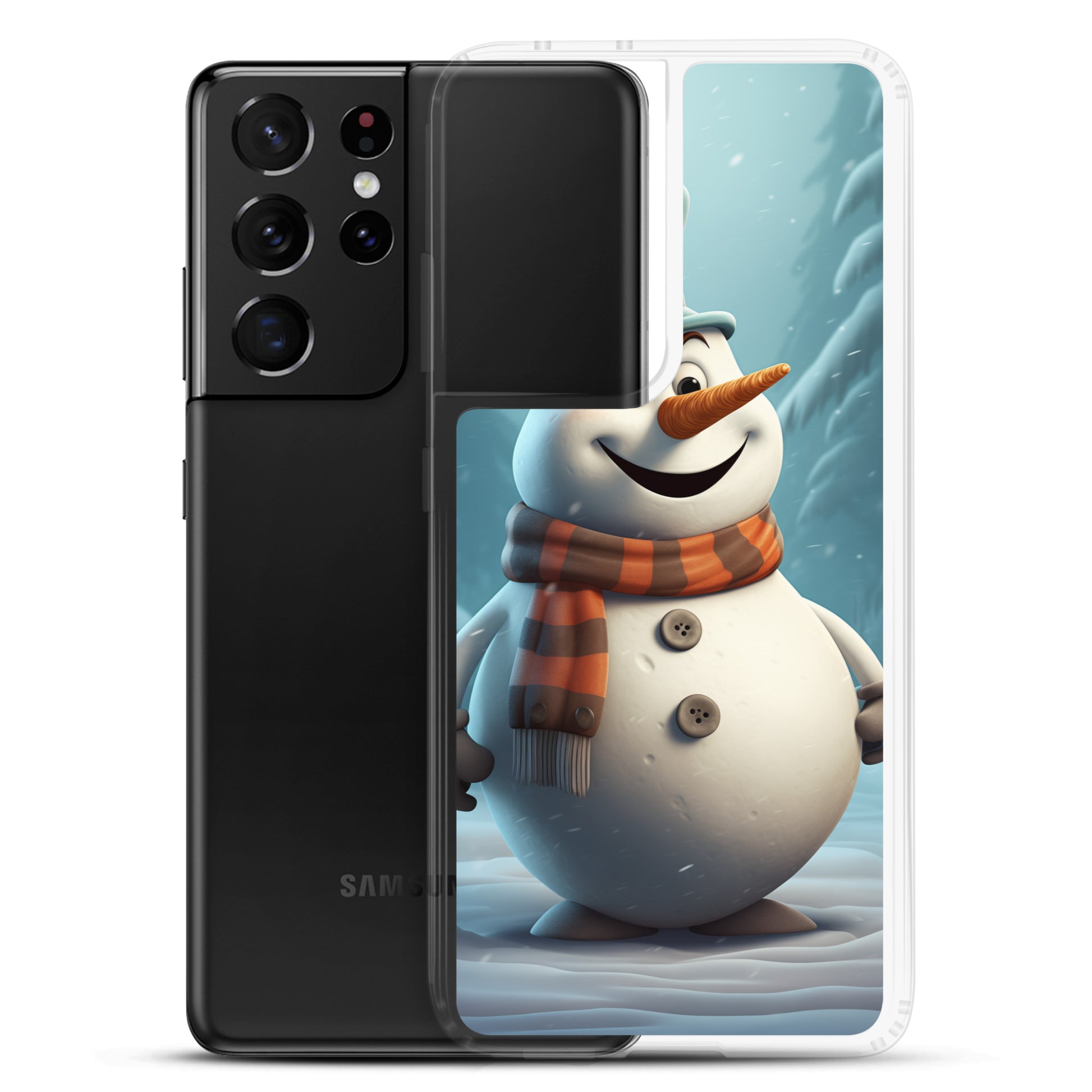 Snowman Gray Clear Case for Samsung®