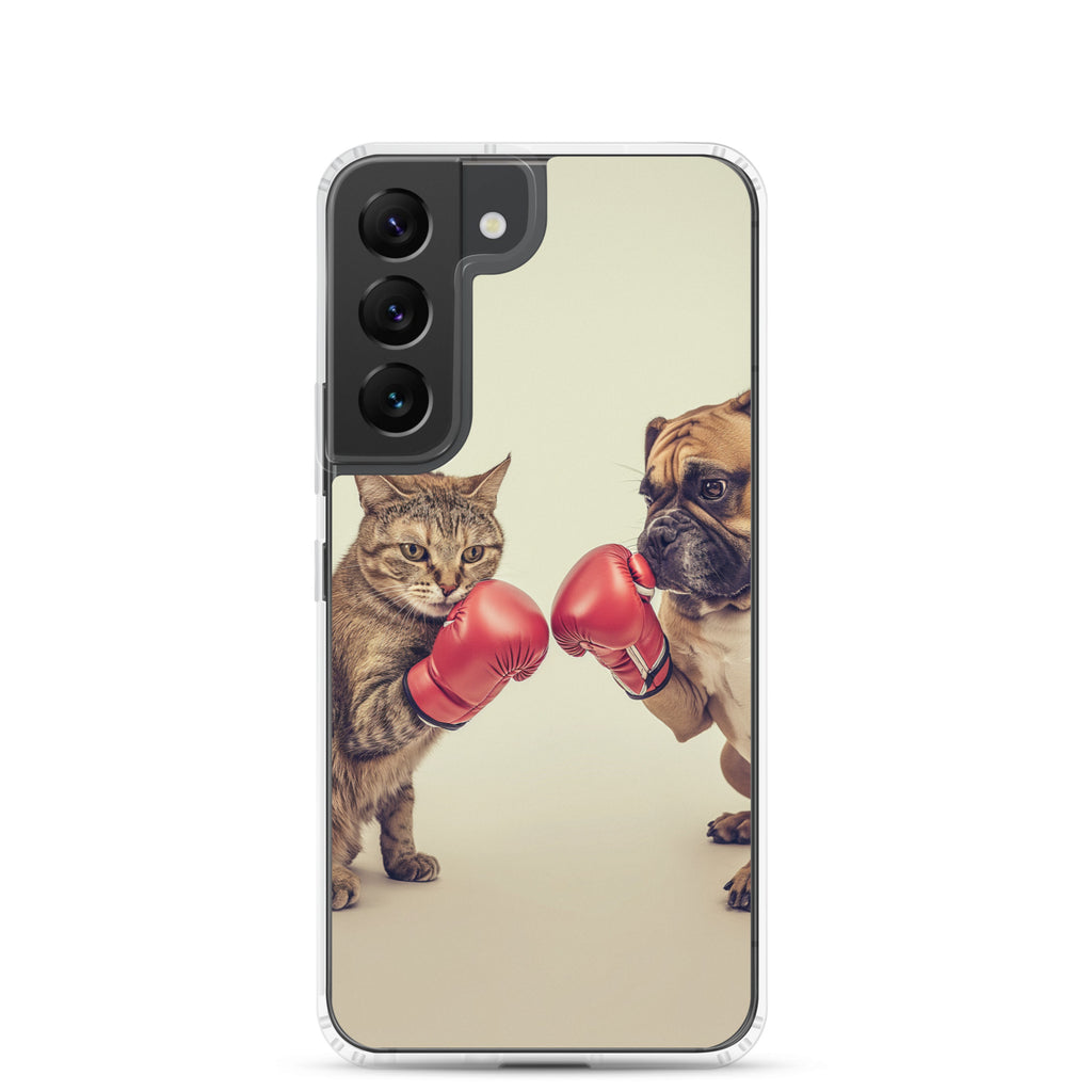 Boxing Dog n Cat A Clear Case for Samsung®