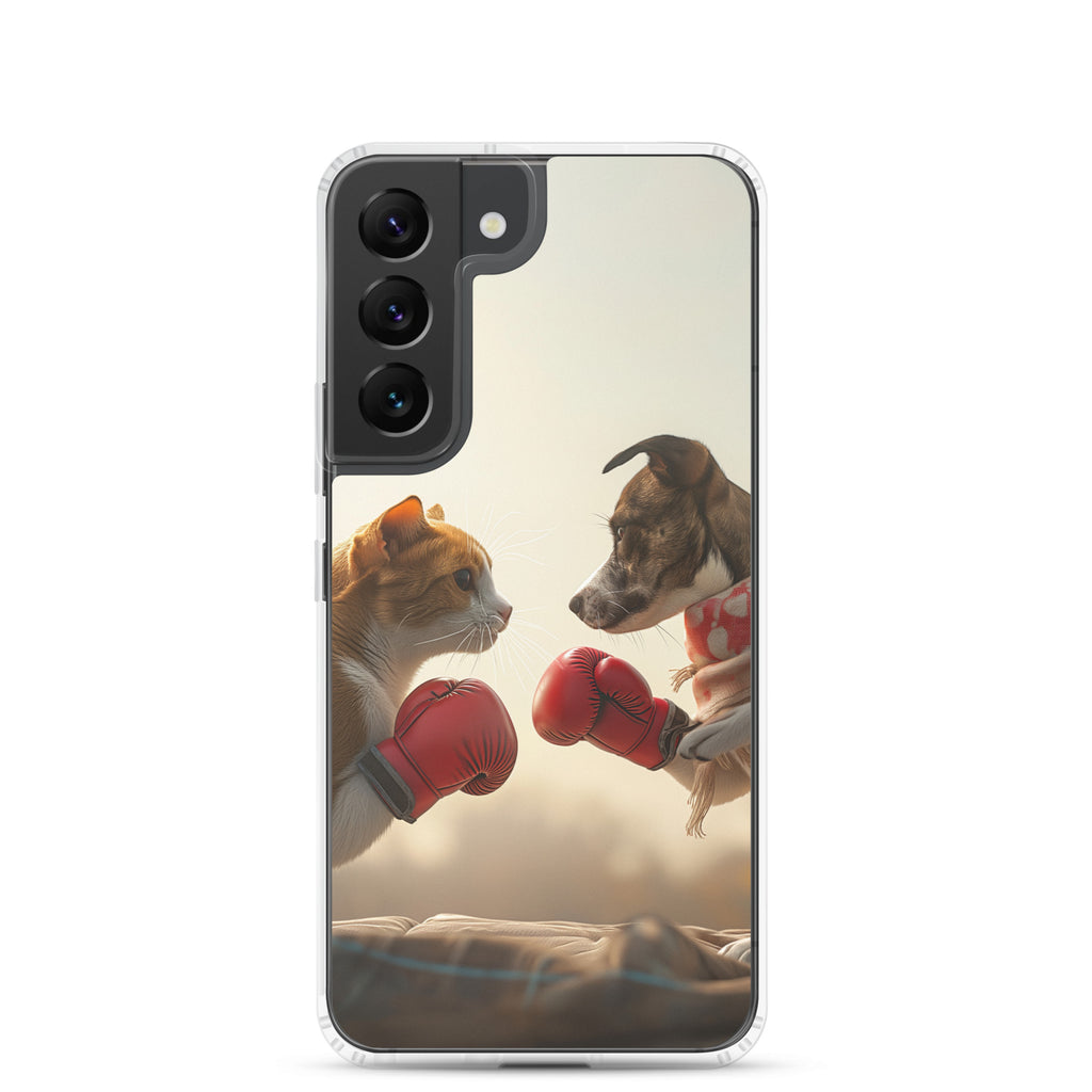 Boxing Dog n Cat D Clear Case for Samsung®