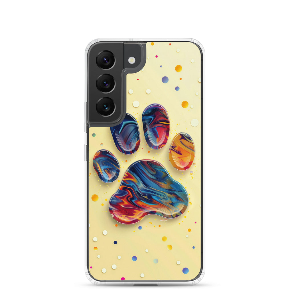 Artistic PawPrints Aurora Clear Case for Samsung®