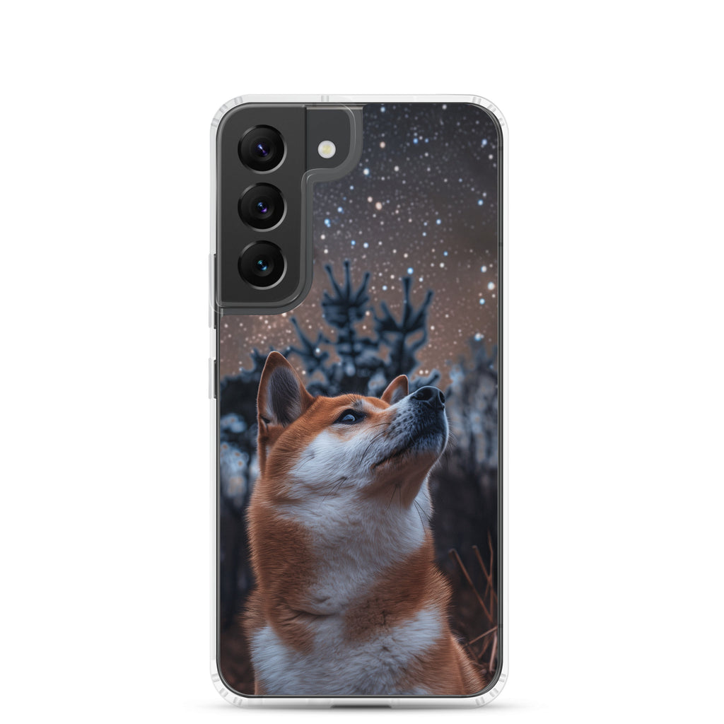 Shiba Inu Starry Night Clear Case for Samsung®