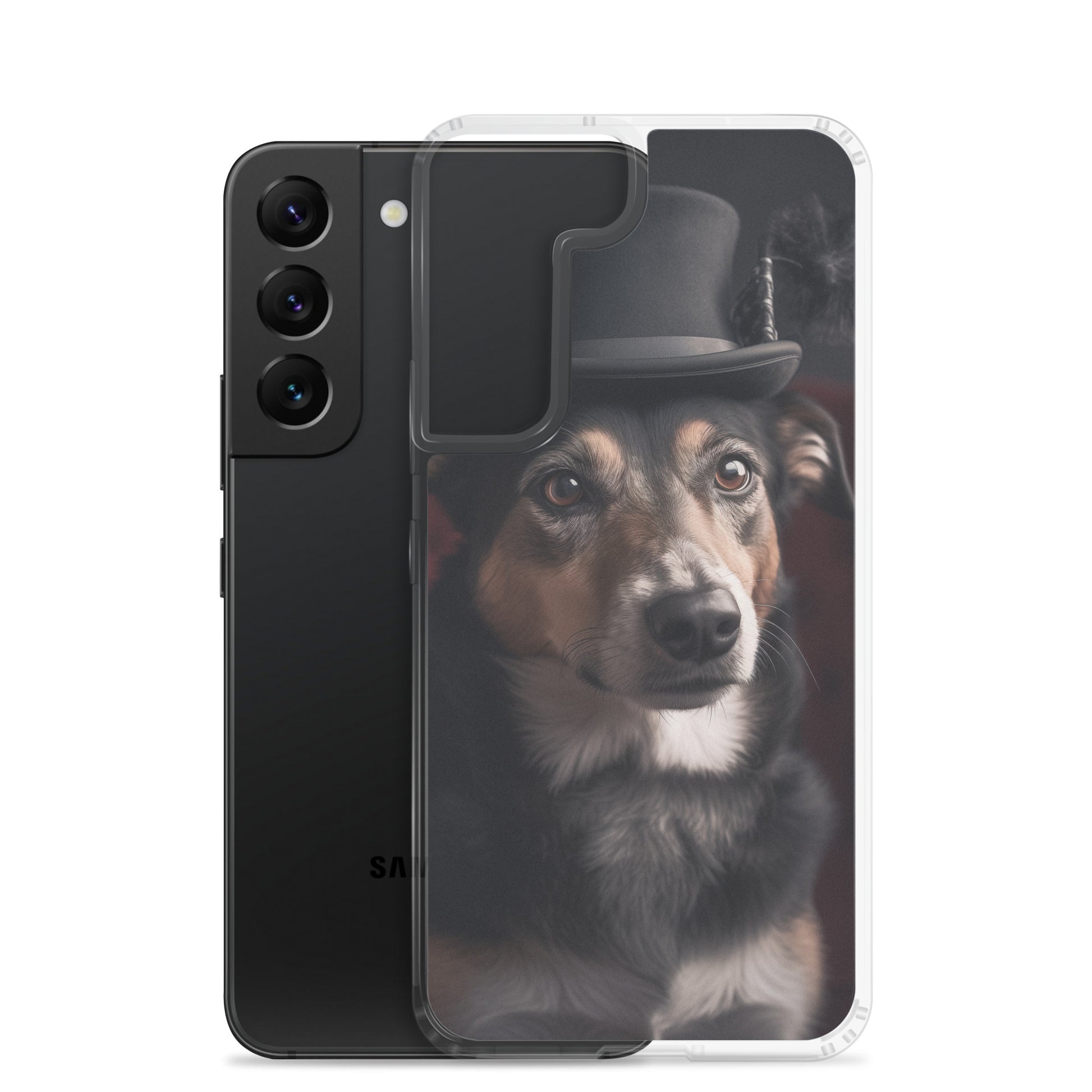 Top Hat Dog B Clear Case for Samsung®