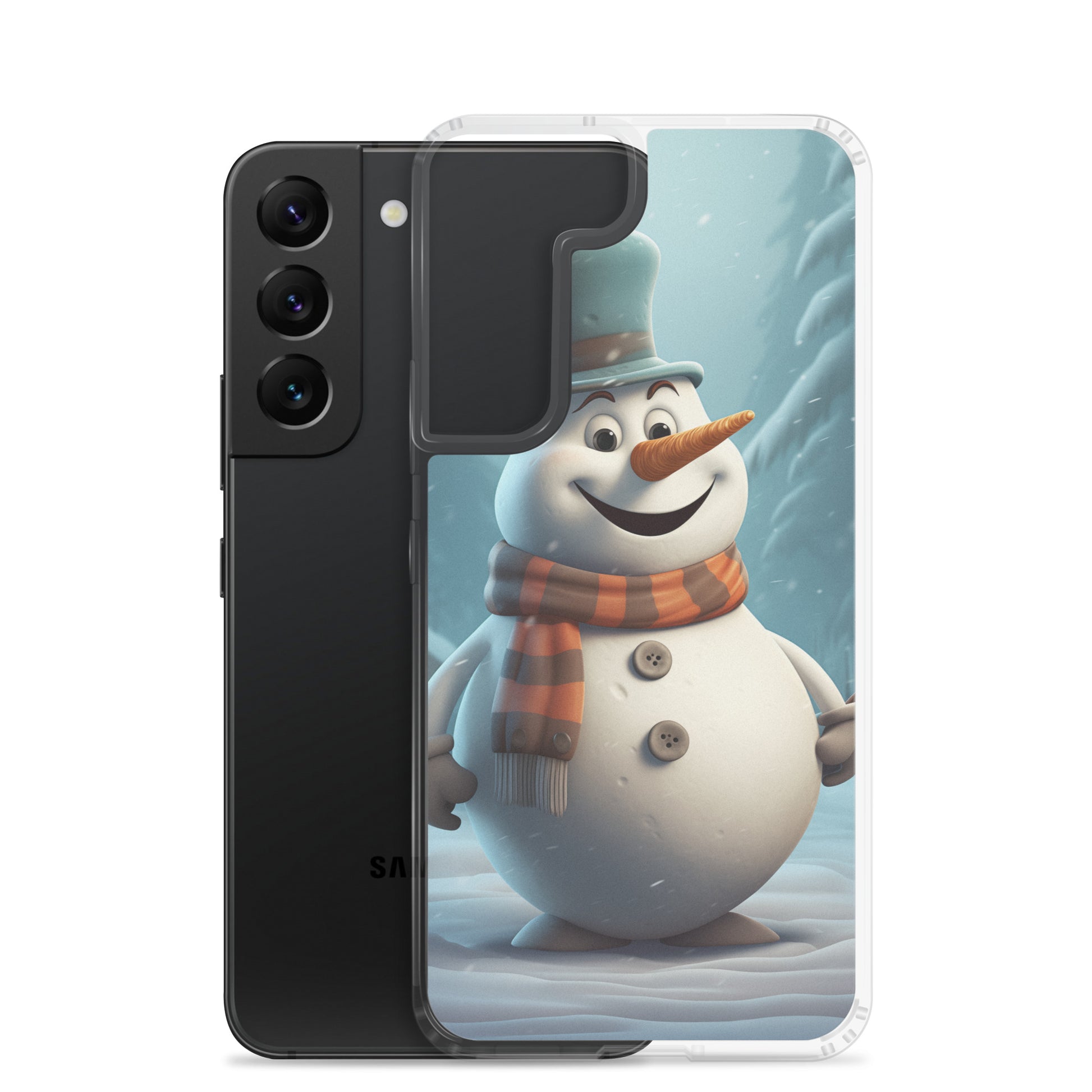 Snowman Gray Clear Case for Samsung®