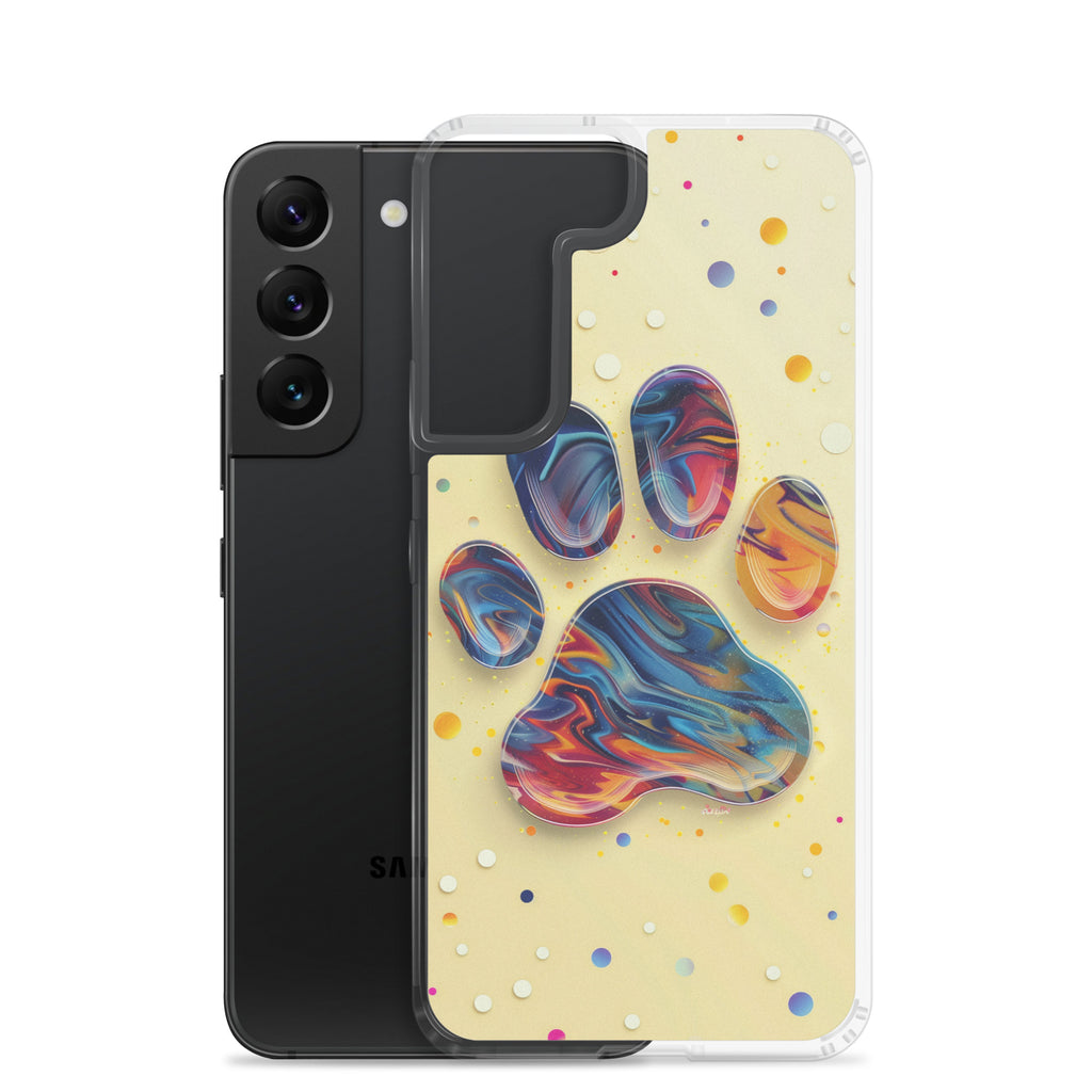 Artistic PawPrints Aurora Clear Case for Samsung®