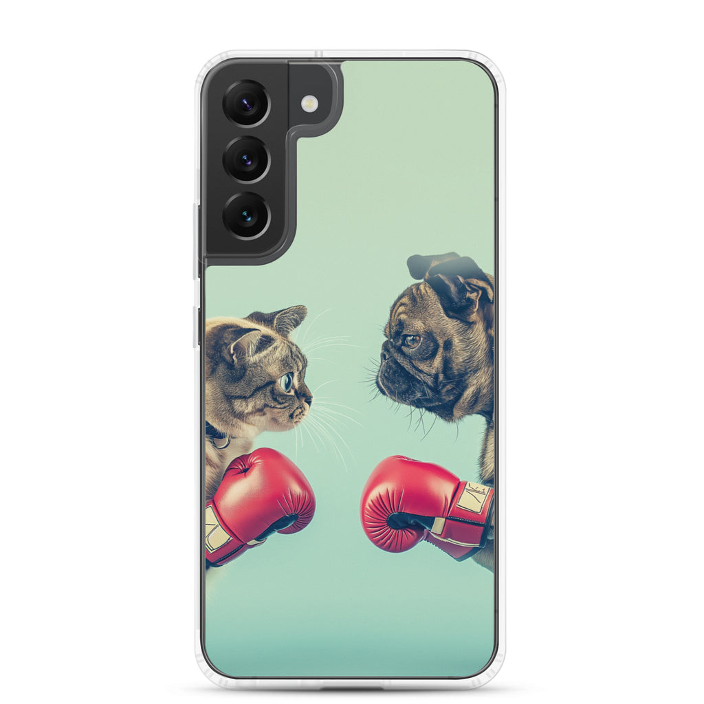 Boxing Dog n Cat B Clear Case for Samsung®