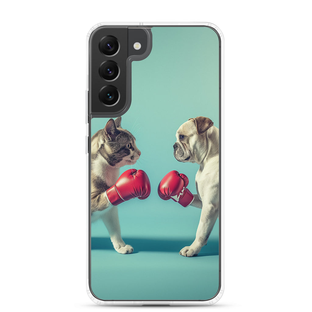 Boxing Dog n Cat C Clear Case for Samsung®