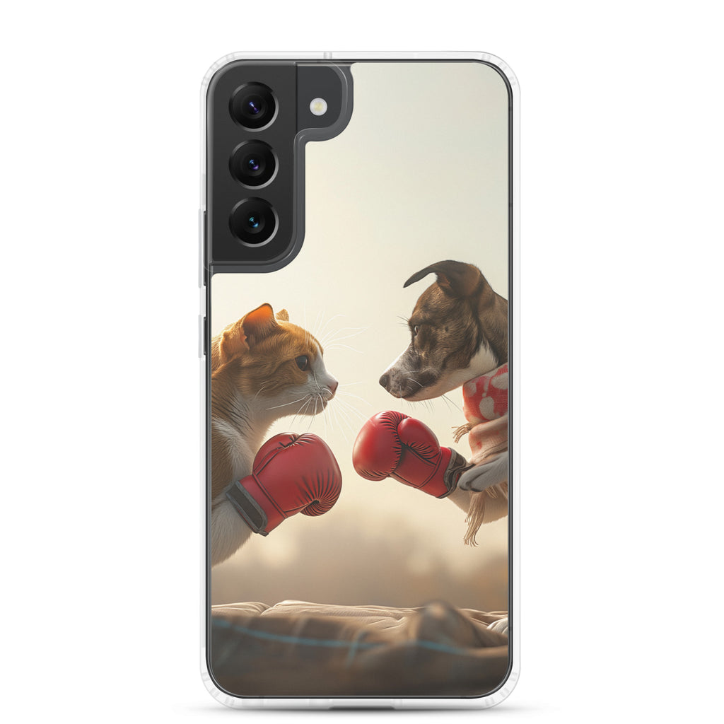 Boxing Dog n Cat D Clear Case for Samsung®