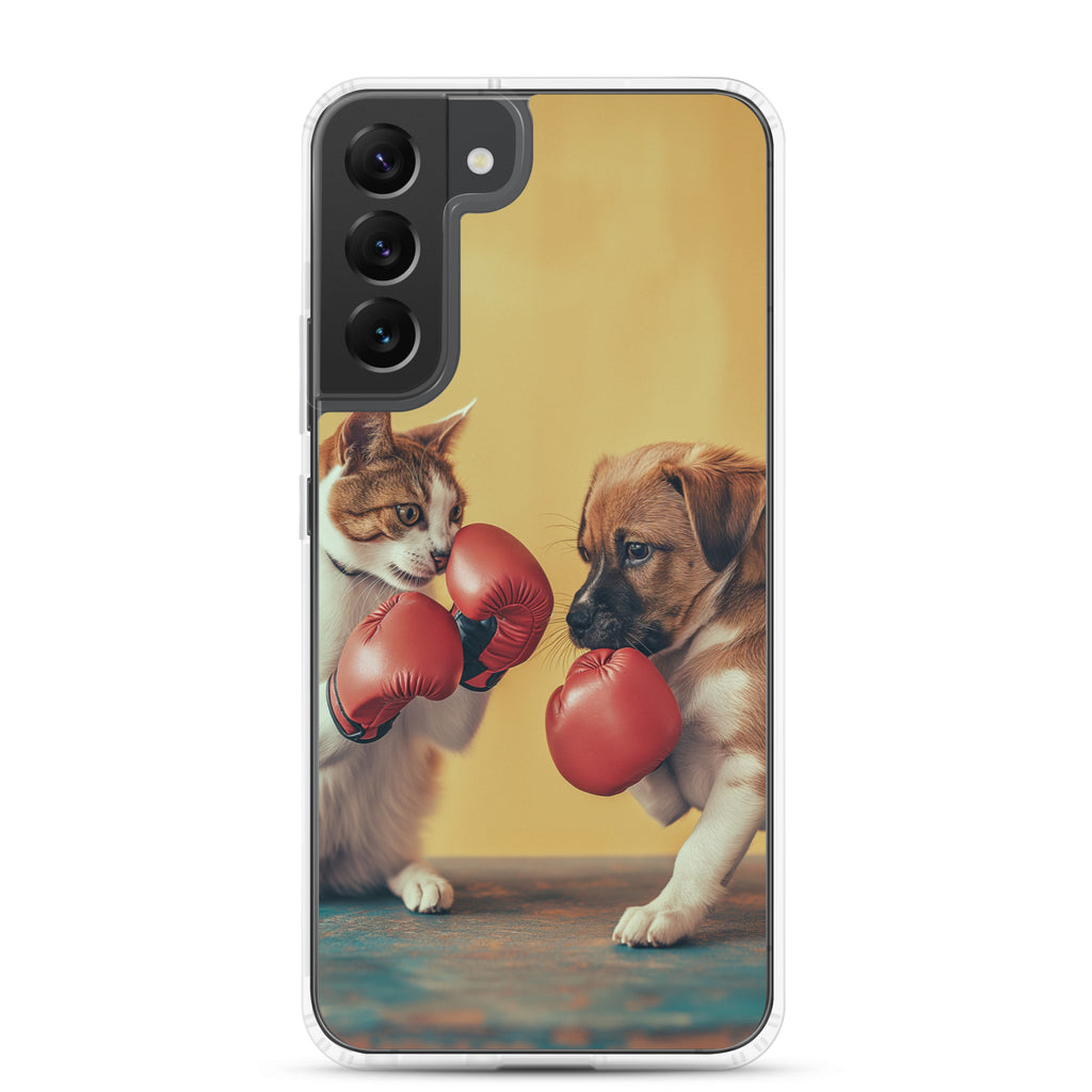 Boxing Dog n Cat E Clear Case for Samsung®