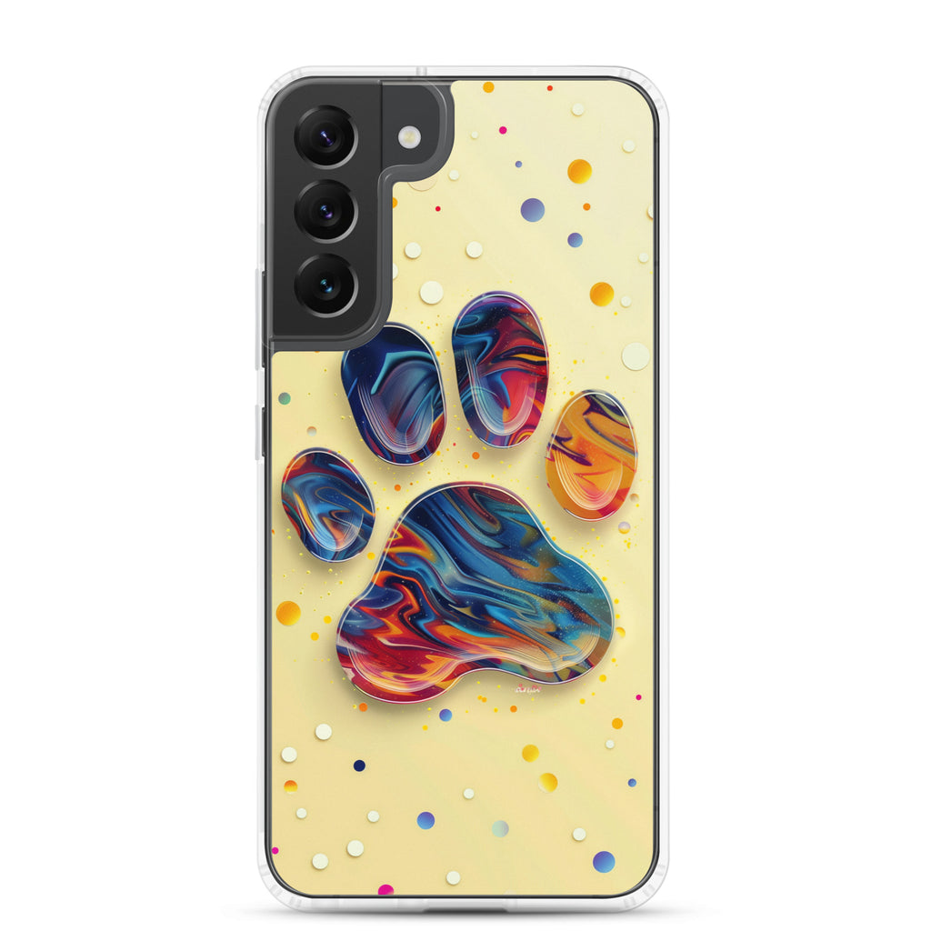 Artistic PawPrints Aurora Clear Case for Samsung®