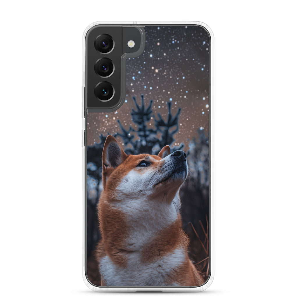 Shiba Inu Starry Night Clear Case for Samsung®