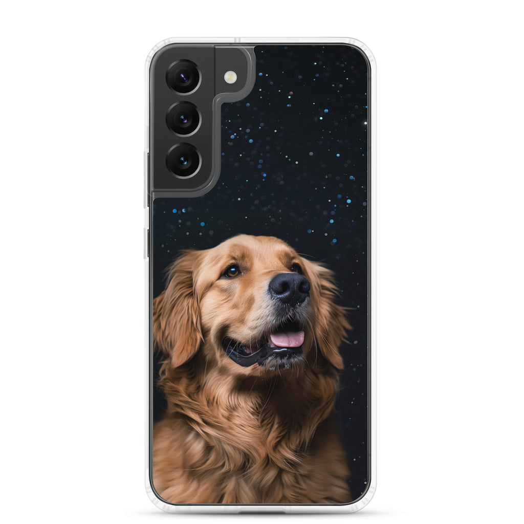 Golden Retriever Starry Night Clear Case for Samsung®