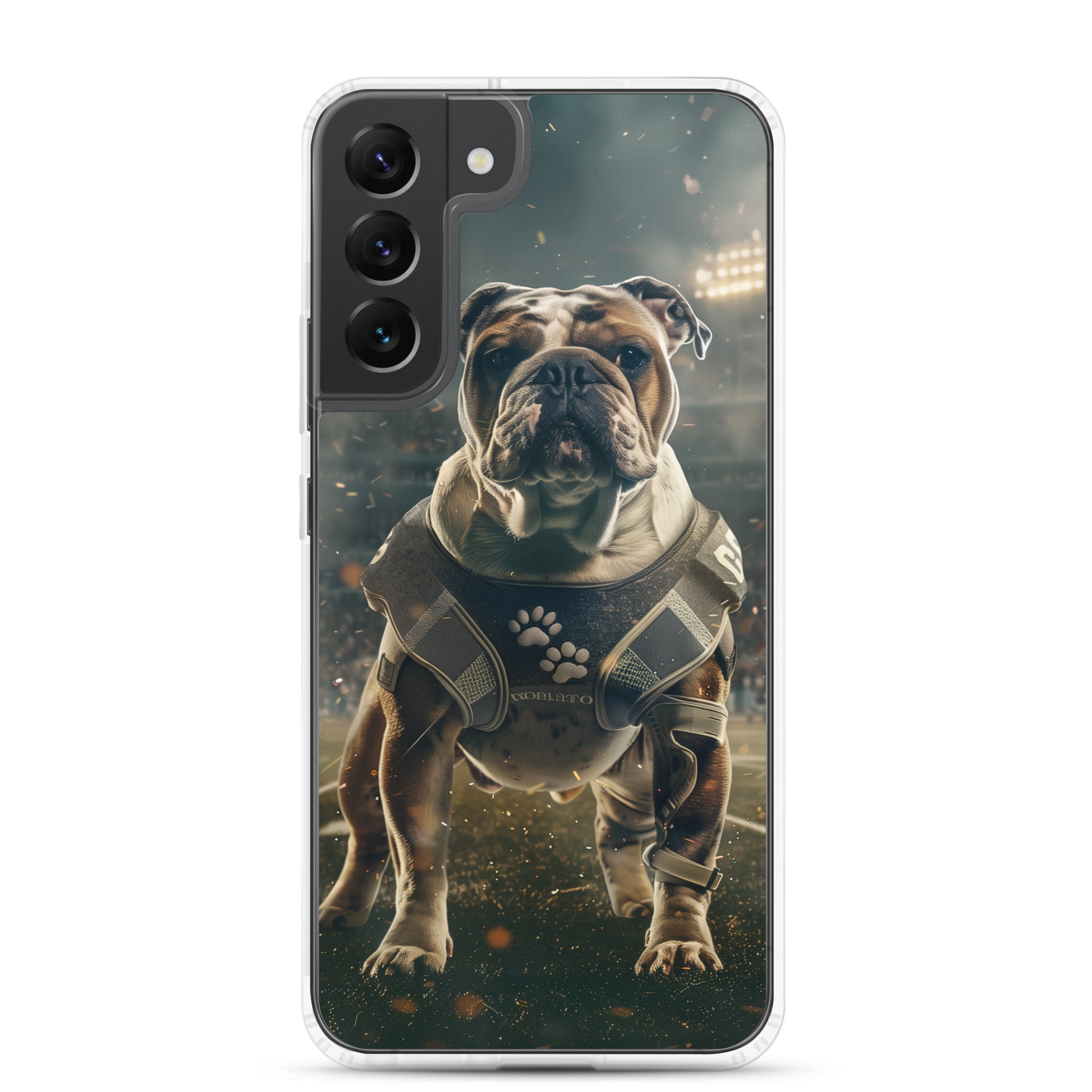 Bulldog Football-Themed Clear Case for Samsung®