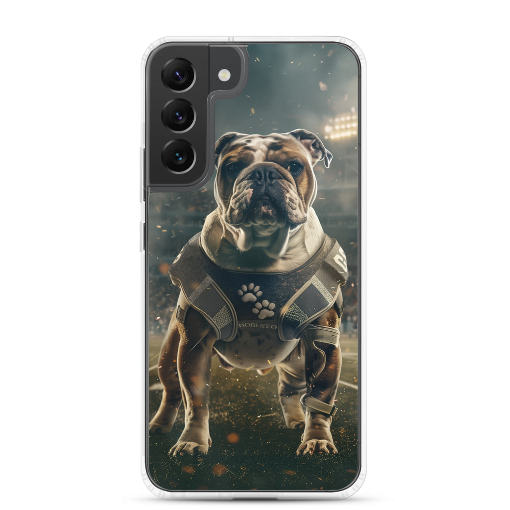 Bulldog Football-Themed Clear Case for Samsung®