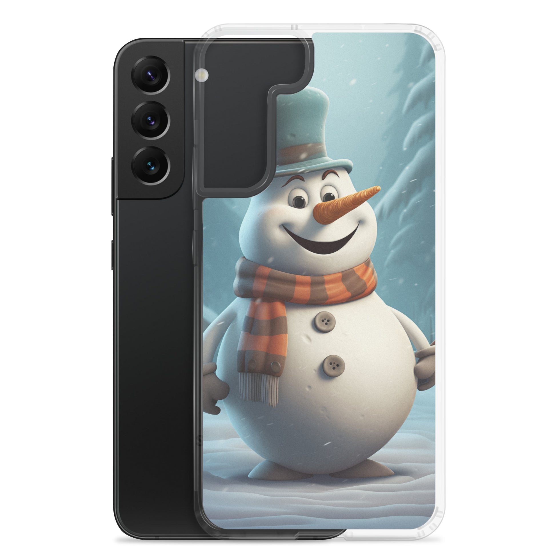 Snowman Gray Clear Case for Samsung®