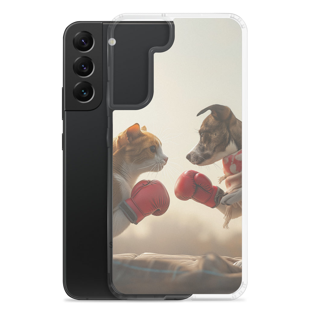 Boxing Dog n Cat D Clear Case for Samsung®