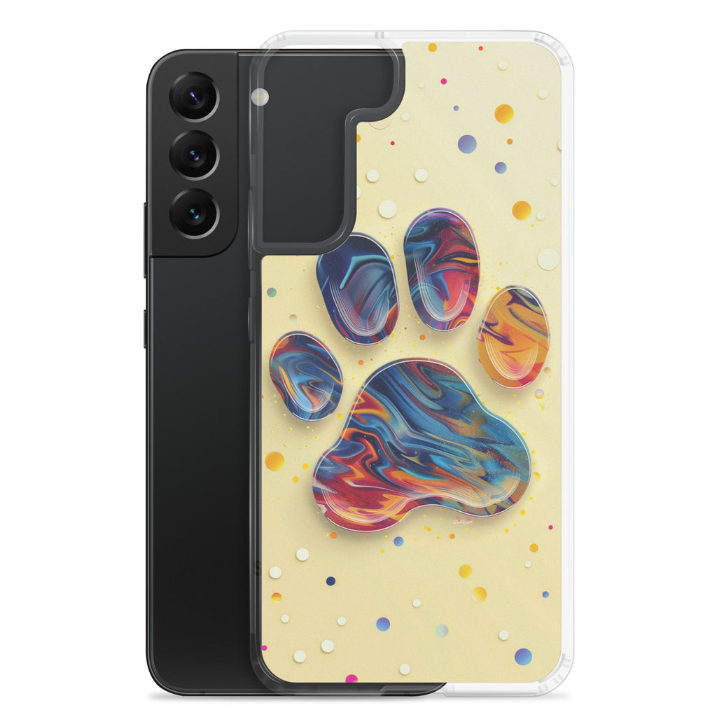 Artistic PawPrints Aurora Clear Case for Samsung®