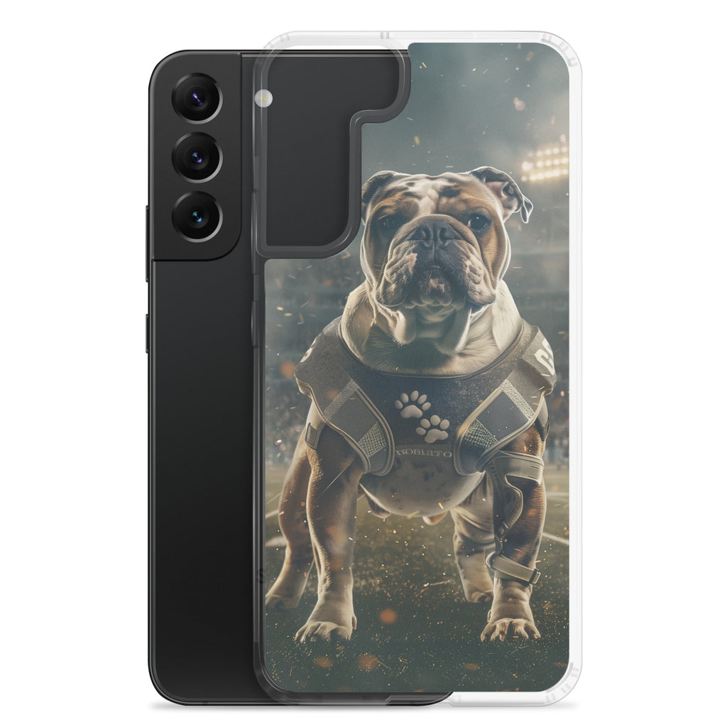 Bulldog Football-Themed Clear Case for Samsung®