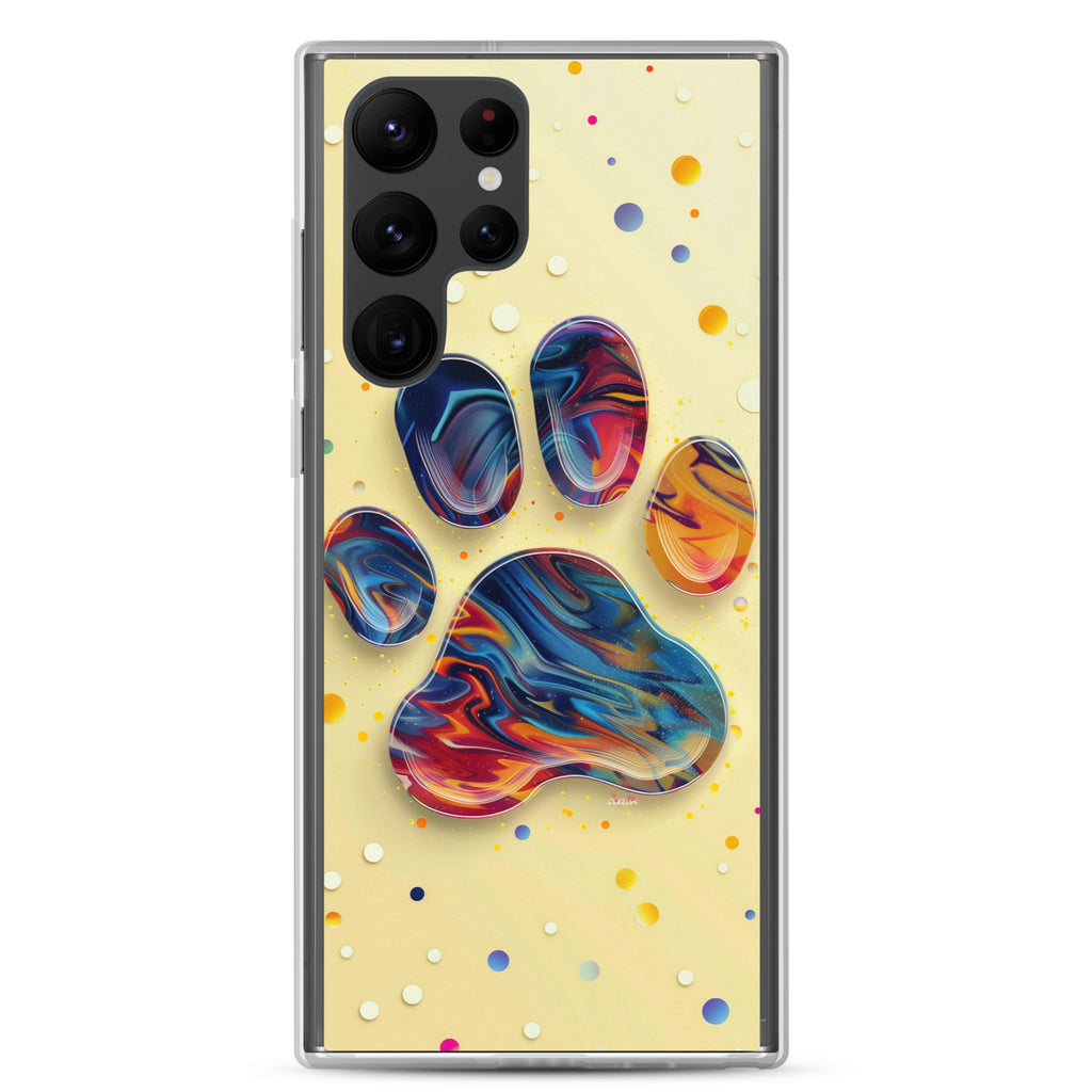 Artistic PawPrints Aurora Clear Case for Samsung®