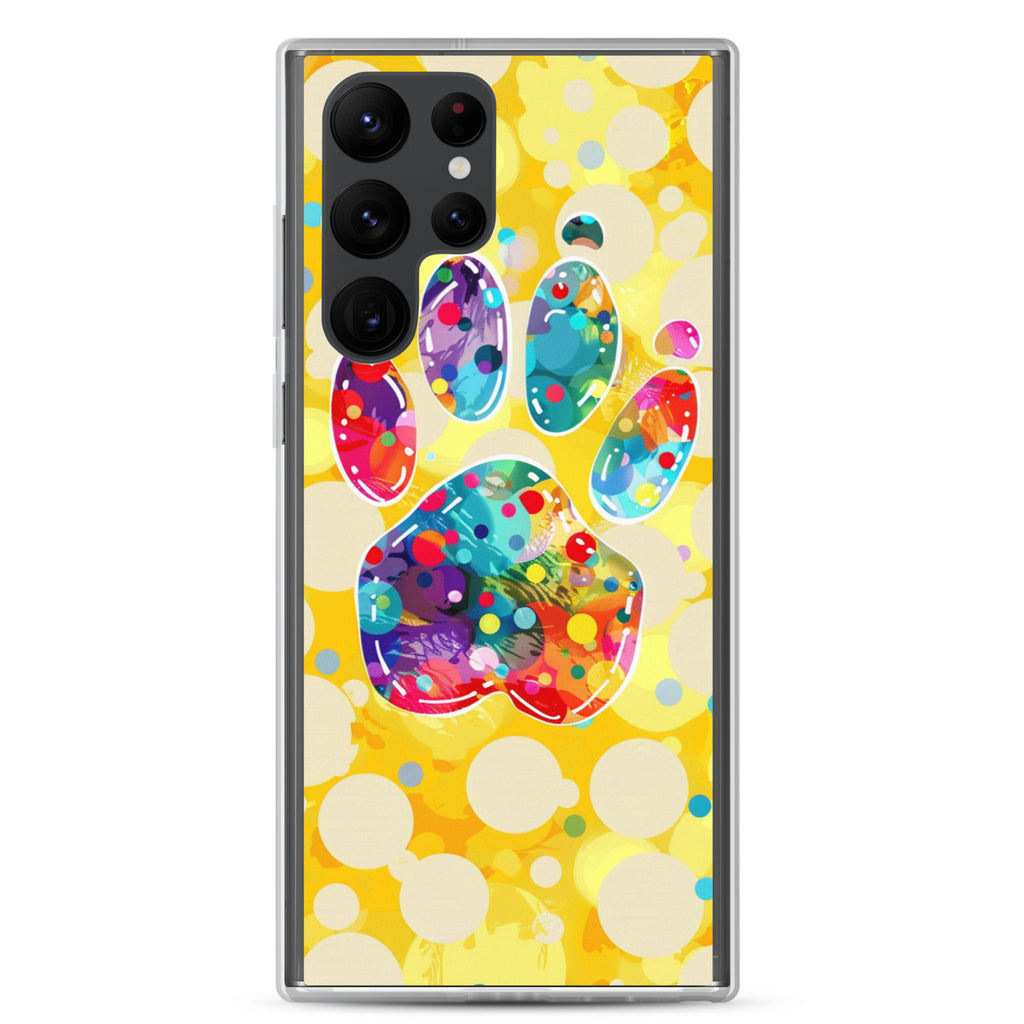 Artistic PawPrints Borealis Clear Case for Samsung®