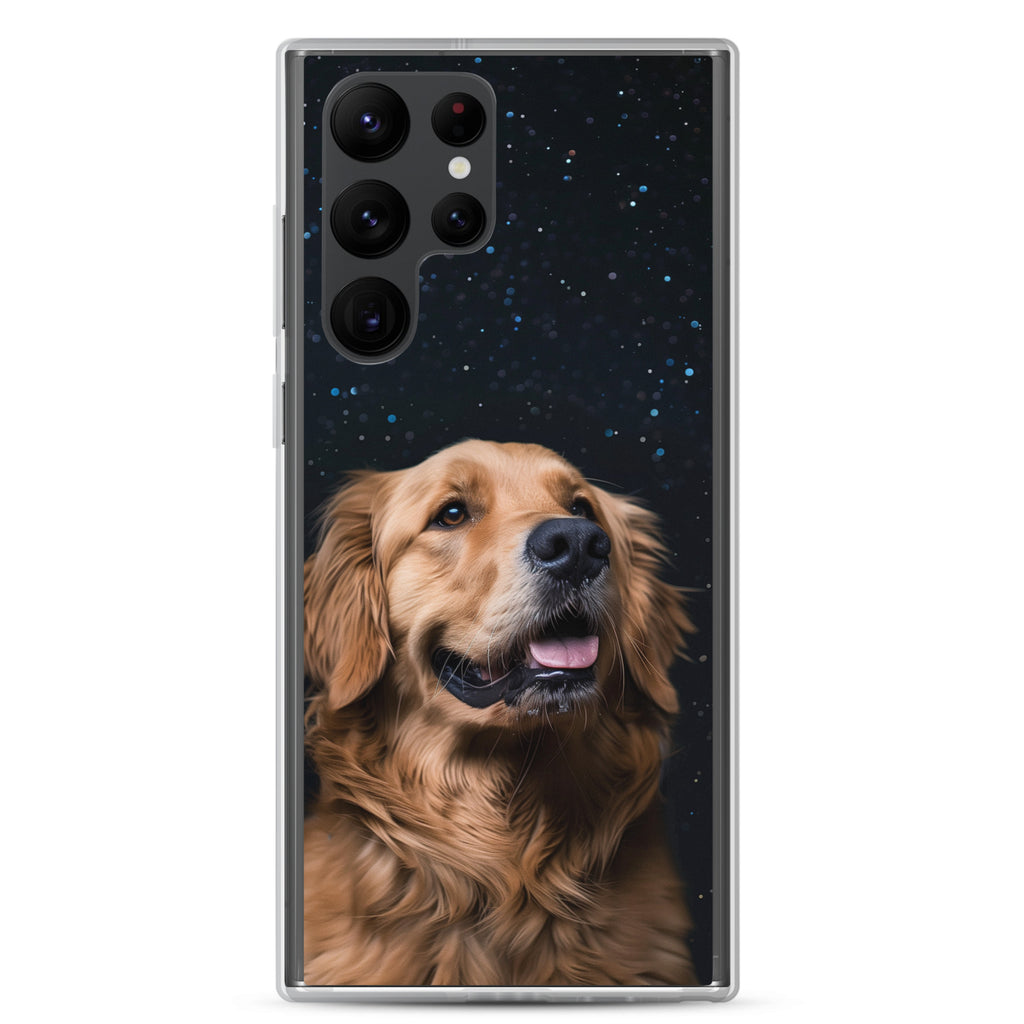 Golden Retriever Starry Night Clear Case for Samsung®