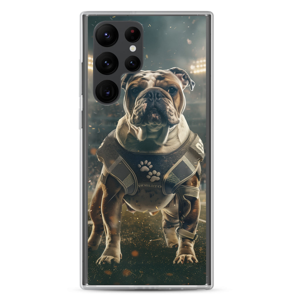 Bulldog Football-Themed Clear Case for Samsung®