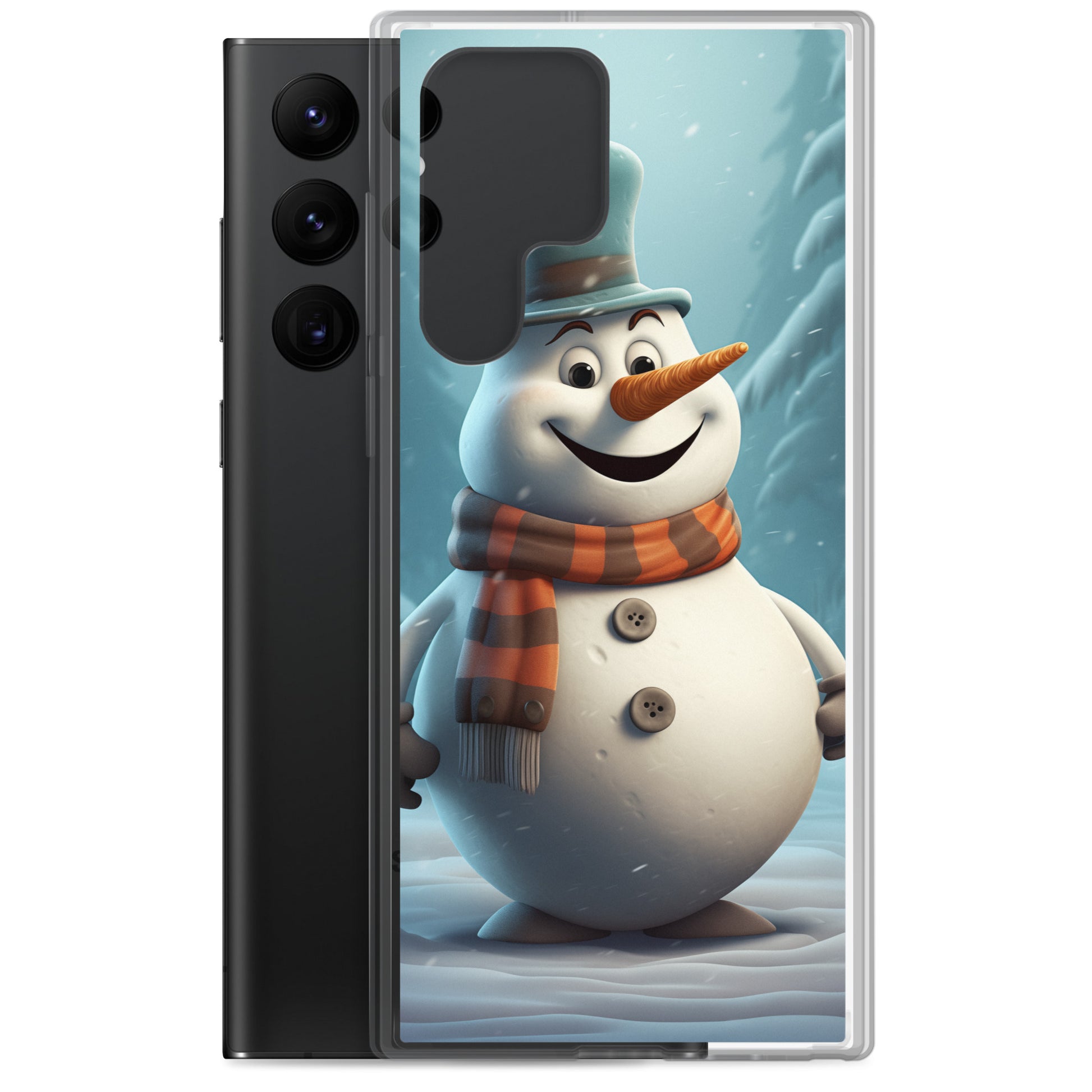 Snowman Gray Clear Case for Samsung®