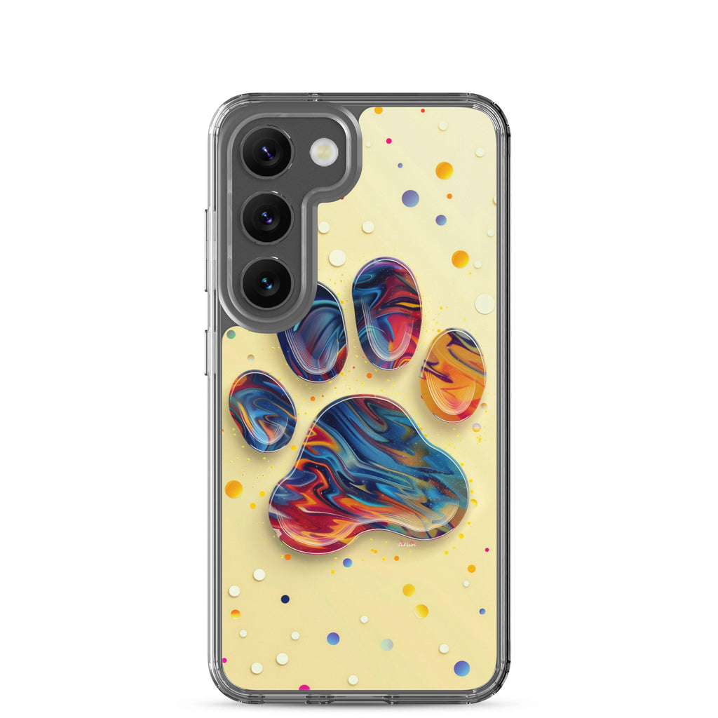 Artistic PawPrints Aurora Clear Case for Samsung®