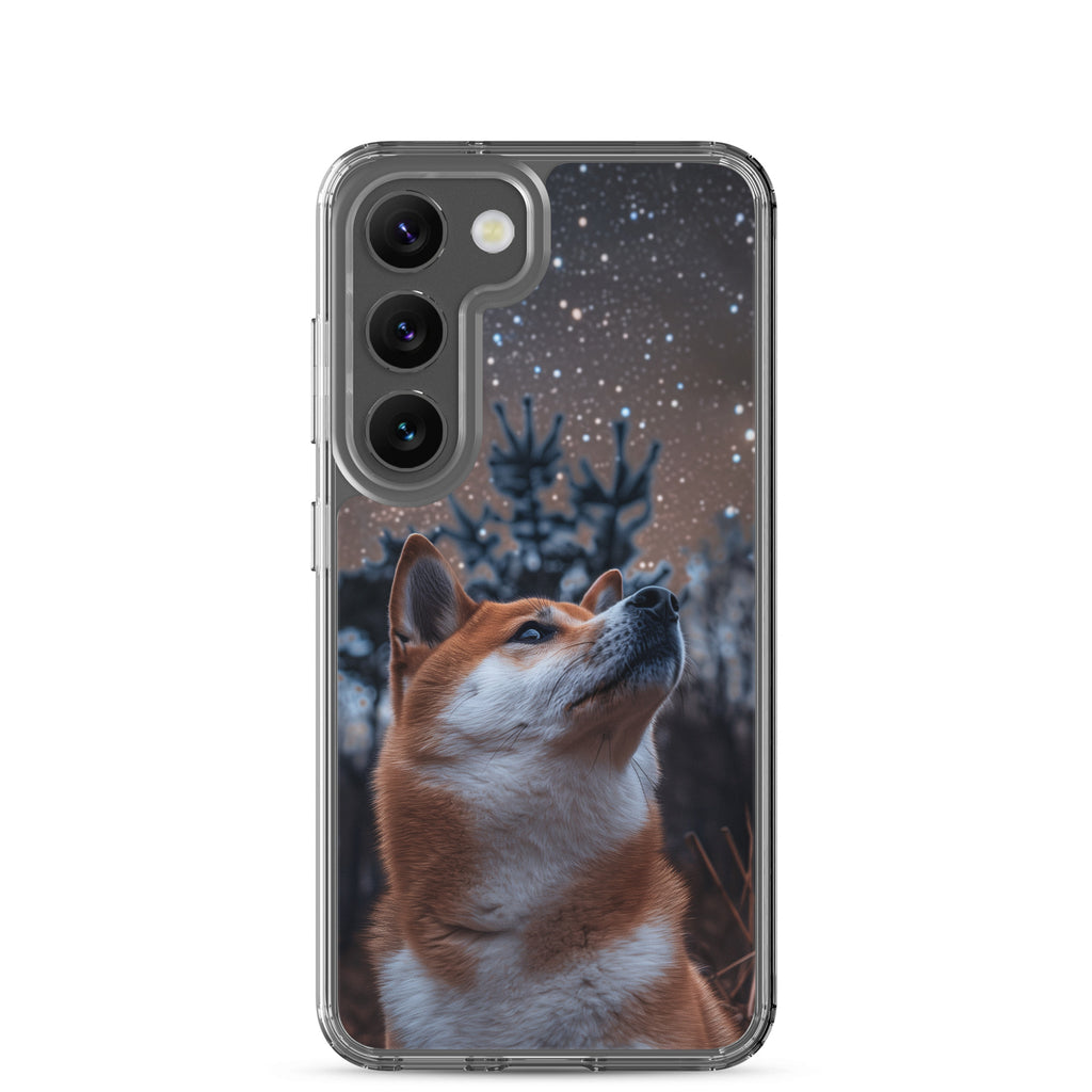 Shiba Inu Starry Night Clear Case for Samsung®