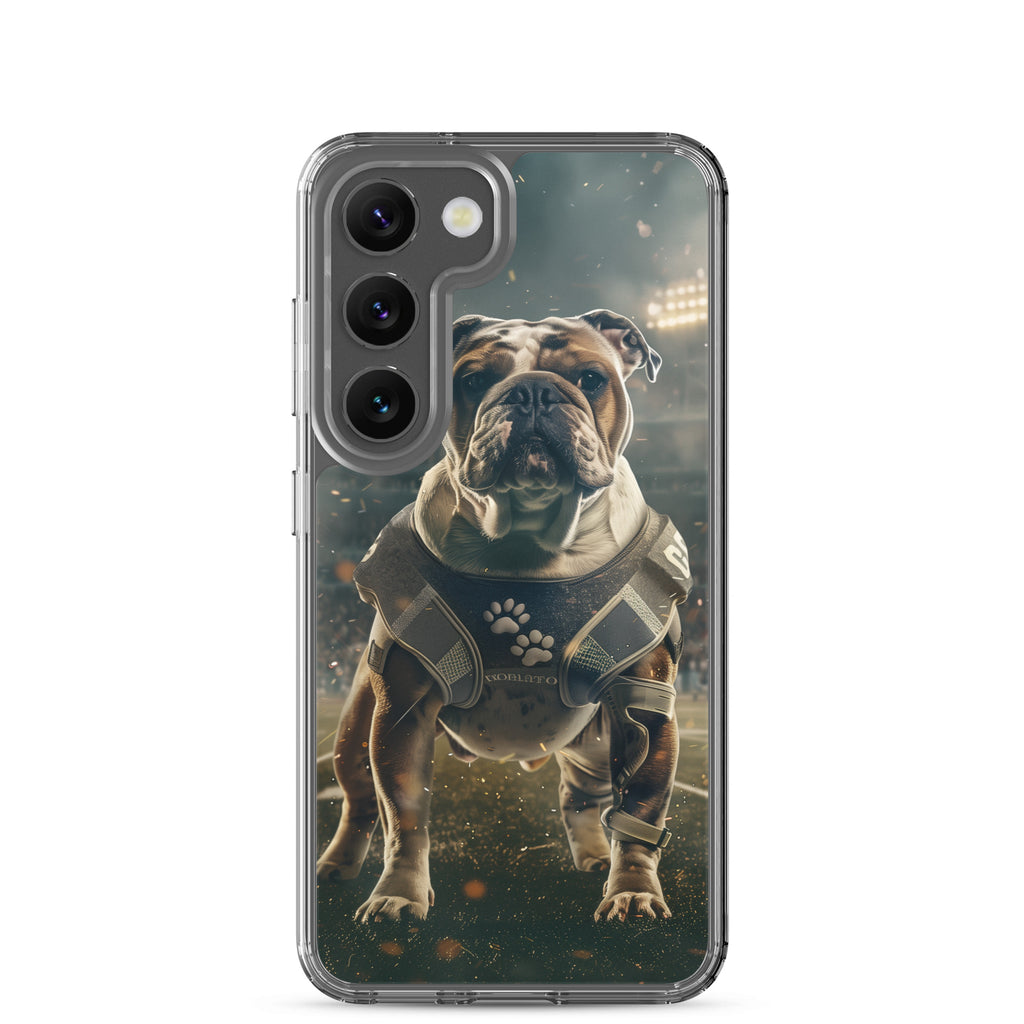 Bulldog Football-Themed Clear Case for Samsung®