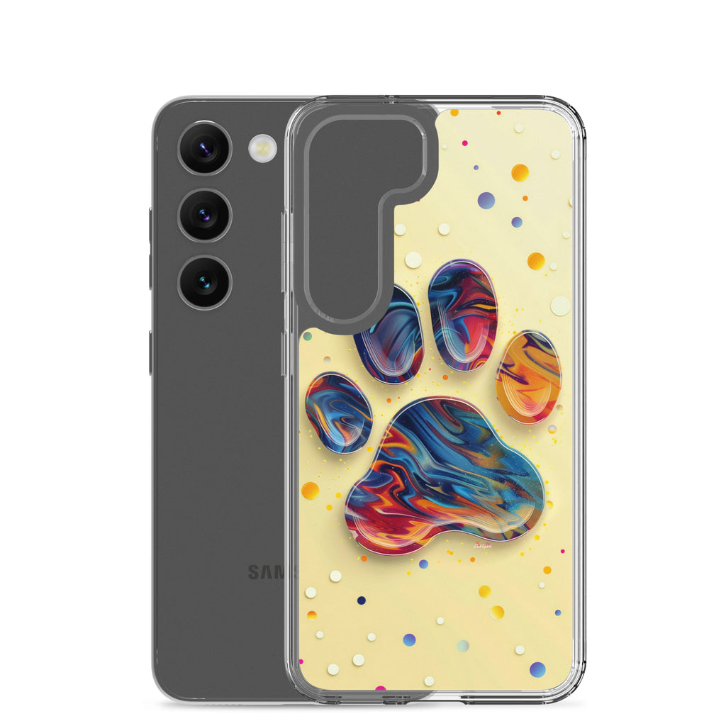 Artistic PawPrints Aurora Clear Case for Samsung®