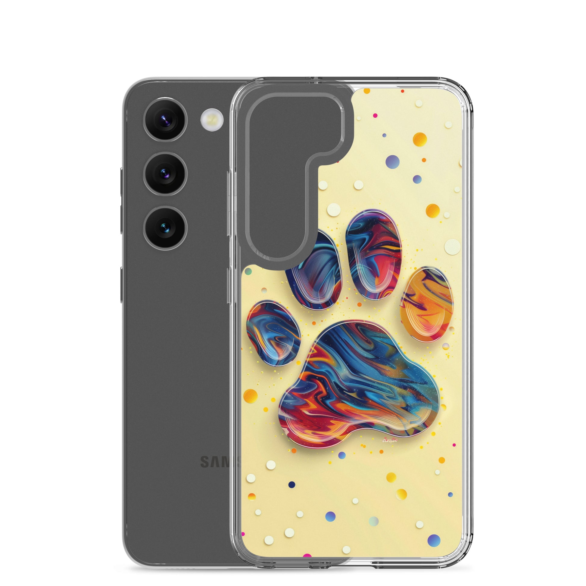 Artistic PawPrints Aurora Clear Case for Samsung®