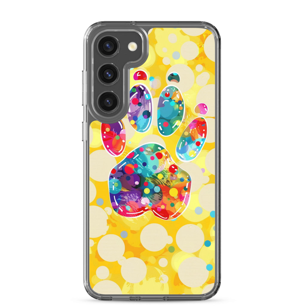 Artistic PawPrints Borealis Clear Case for Samsung®