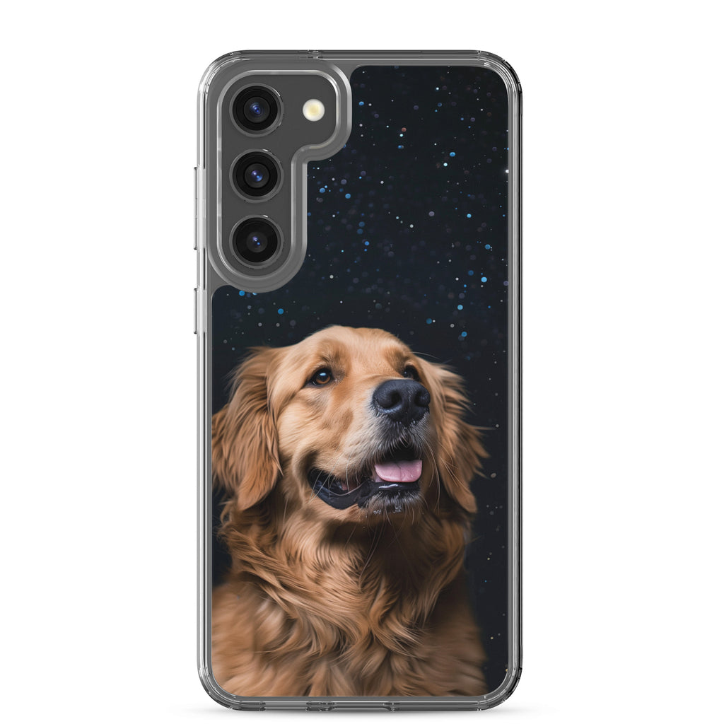 Golden Retriever Starry Night Clear Case for Samsung®