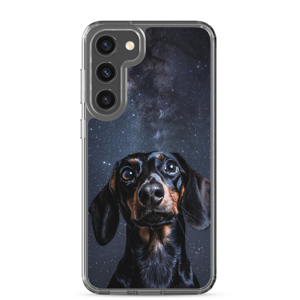 Dachshund Starry Night Clear Case for Samsung®