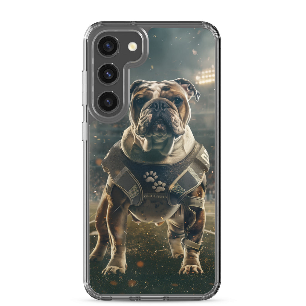 Bulldog Football-Themed Clear Case for Samsung®