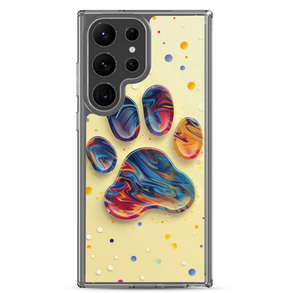 Artistic PawPrints Aurora Clear Case for Samsung®